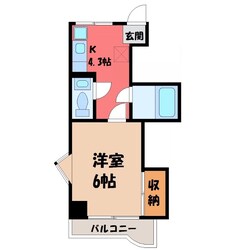 小山駅 徒歩9分 5階の物件間取画像